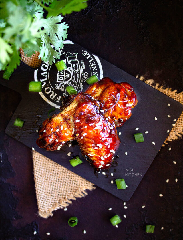 Honey Soy Chicken Wings Video NISH KITCHEN