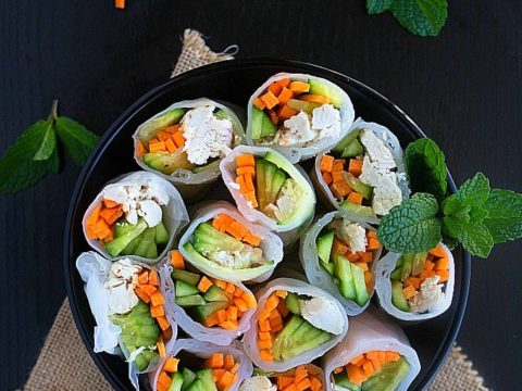 Chicken Rice Paper Rolls - NISH KITCHEN