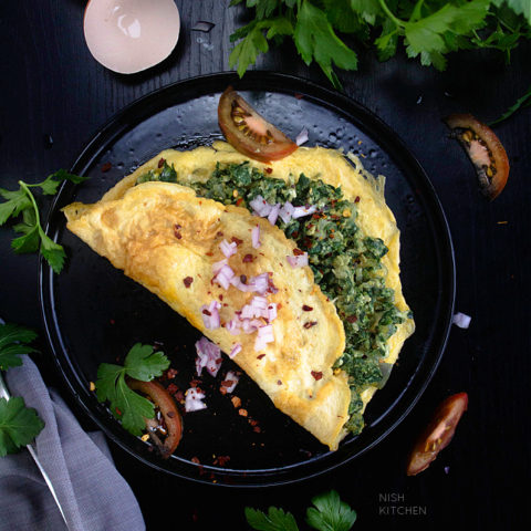 Spinach Omelette recipe