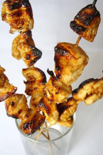 Honey BBQ Chicken Kebabs