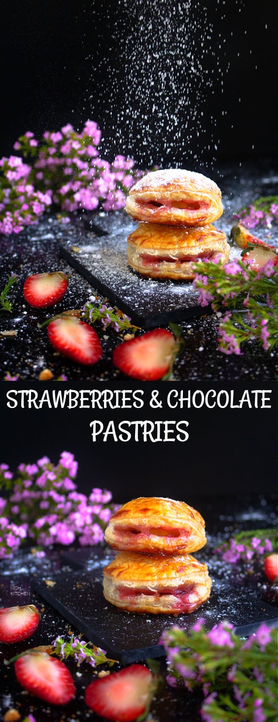 Strawberries and Chocolate Pastries