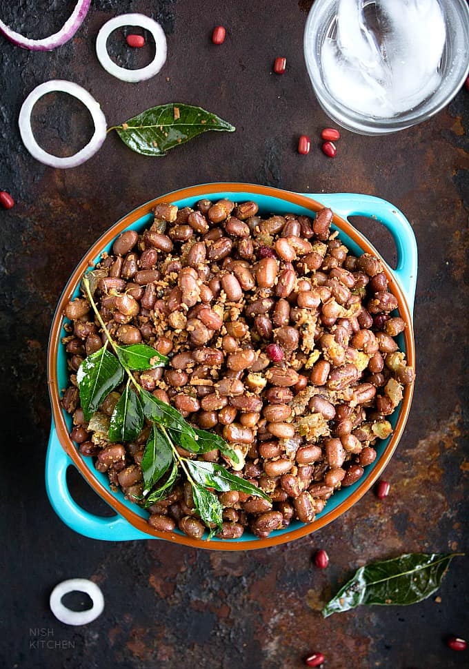 Stir Fried Dry Red Beans |Adzuki Beans Stir Fry | Unakka Payar Thoran ...