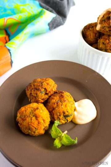 Vegan Baked Zucchini Balls