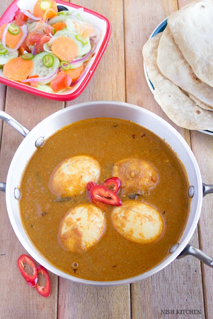 Egg Pulusu |Andhra Egg Curry |Video - NISH KITCHEN