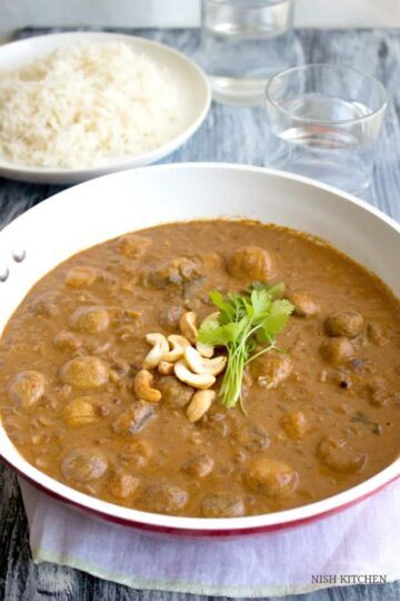 mushroom korma recipe