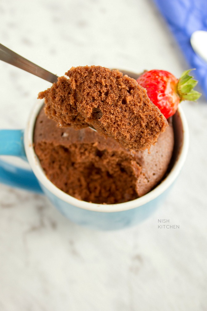 Microwave chocolate mug cake