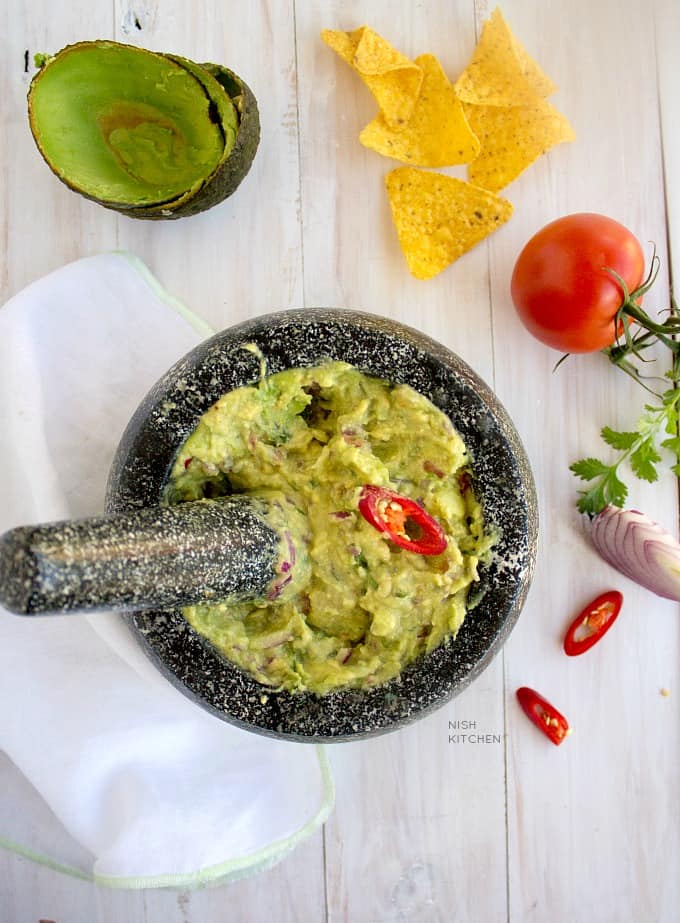 Guacamole | Avocado Dip | Video - NISH KITCHEN