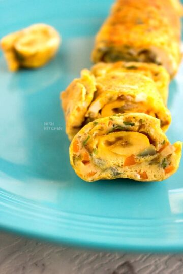 masala omelette rolls