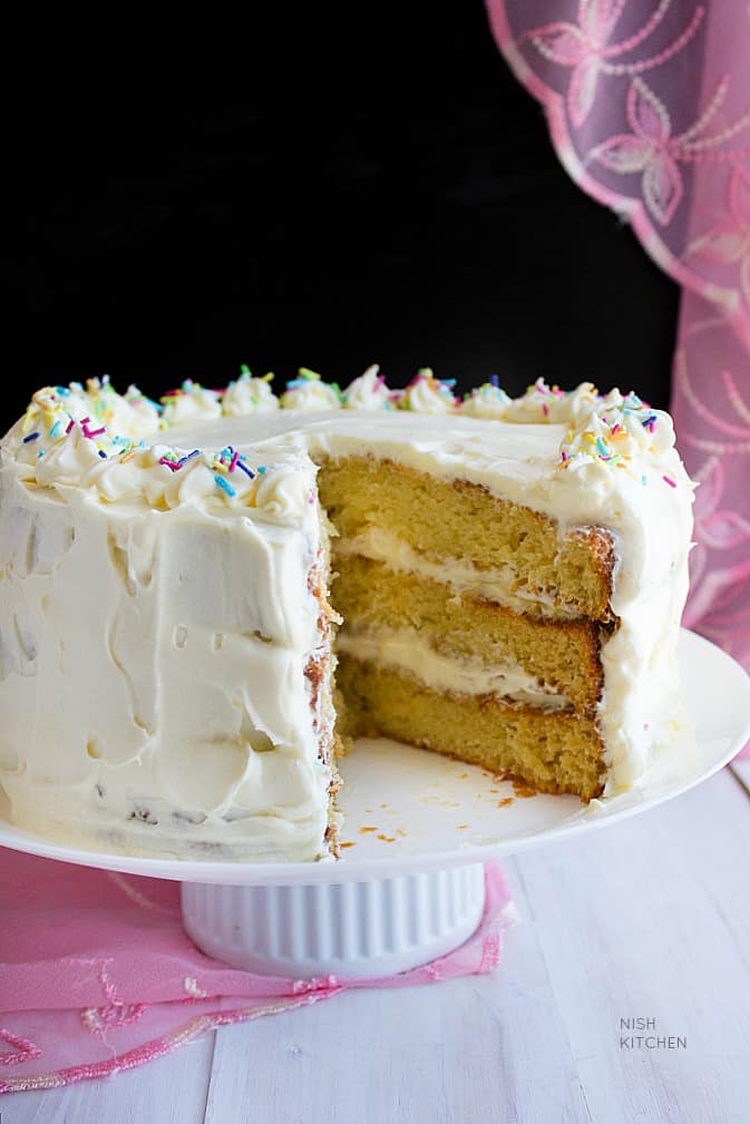 Delicious Vanilla Birthday Cake Recipe Everyone Will Love - Veena Azmanov
