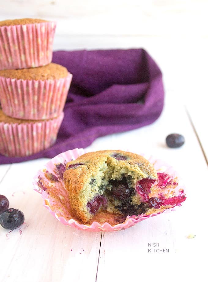 one bowl easy blueberry muffins recipe