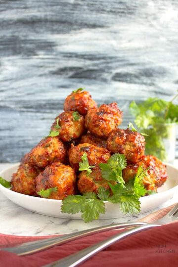 tandoori chicken meatballs recipe video