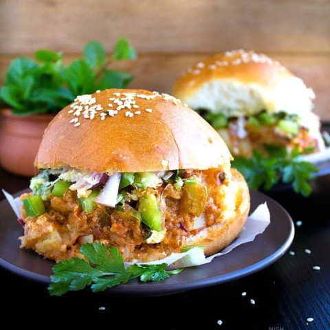 cheesy paneer pav bhaji sliders recipe video
