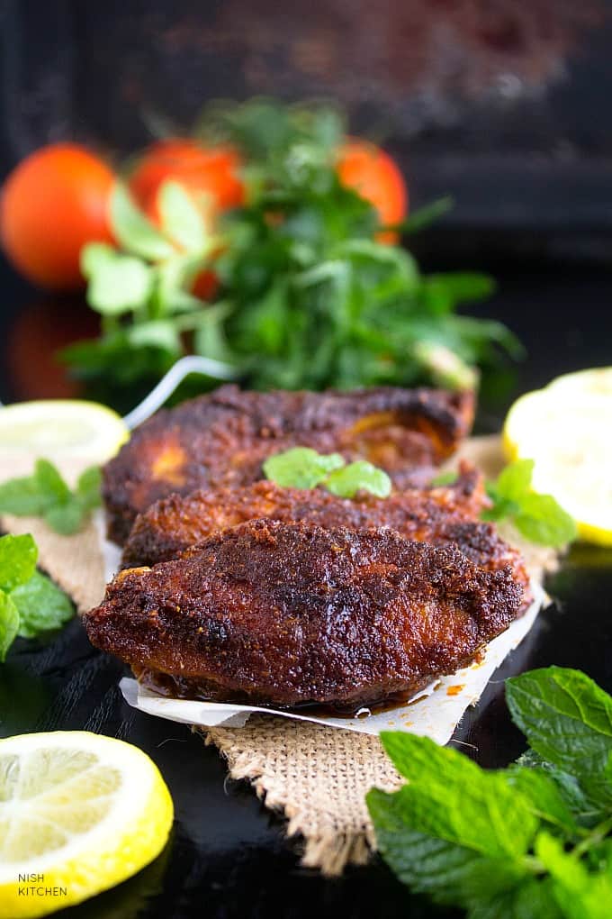 pan fried tandoori fish