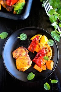 Indian Spiced Chicken Tray Bake | Video - Nish Kitchen