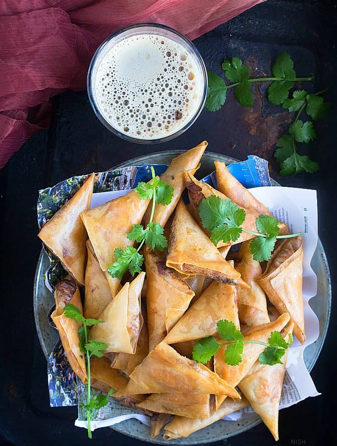 butter chicken samosa recipe video