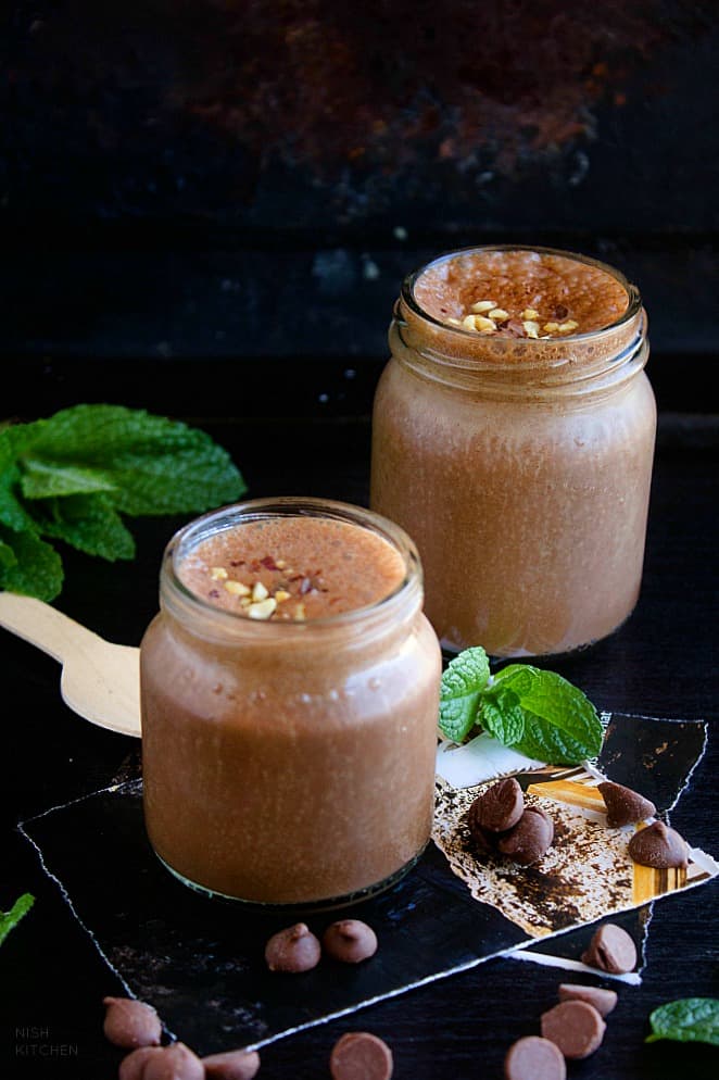 healthy dark chocolate milkshake recipe