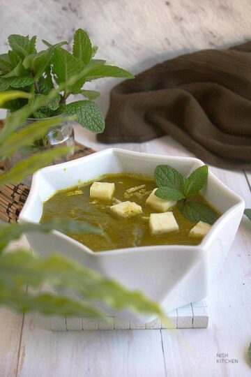 palak paneer - spinach paneer curry recipe video