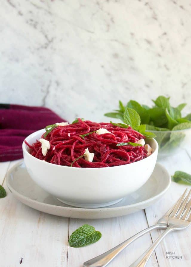 Roasted Beetroot Pasta Sauce | Video - NISH KITCHEN