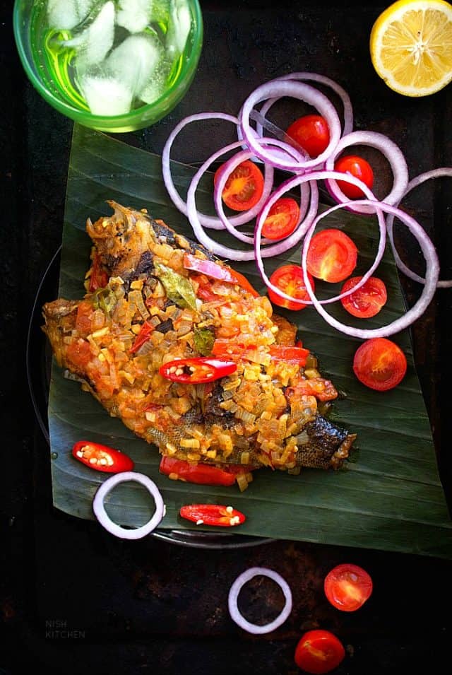 Meen Pollichathu | Fish Cooked In Banana Leaf - NISH KITCHEN