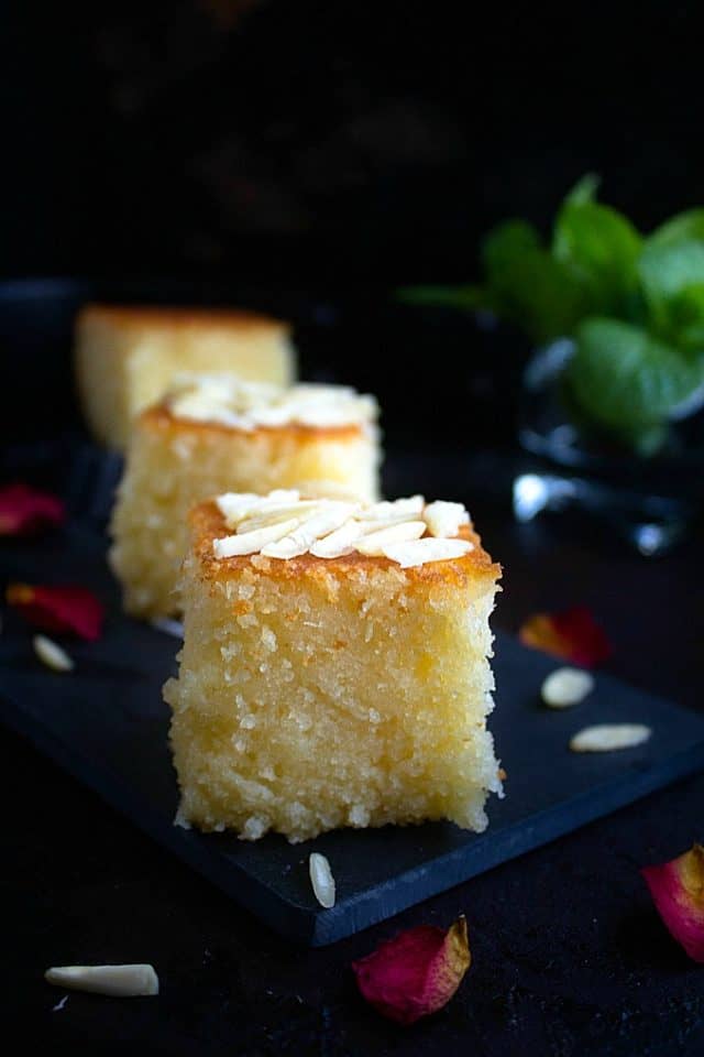 Basbousa | Semolina Coconut Cake | Video - NISH KITCHEN