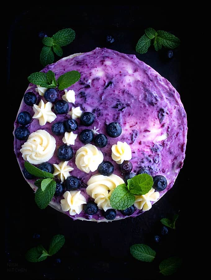 blueberry and coconut cake