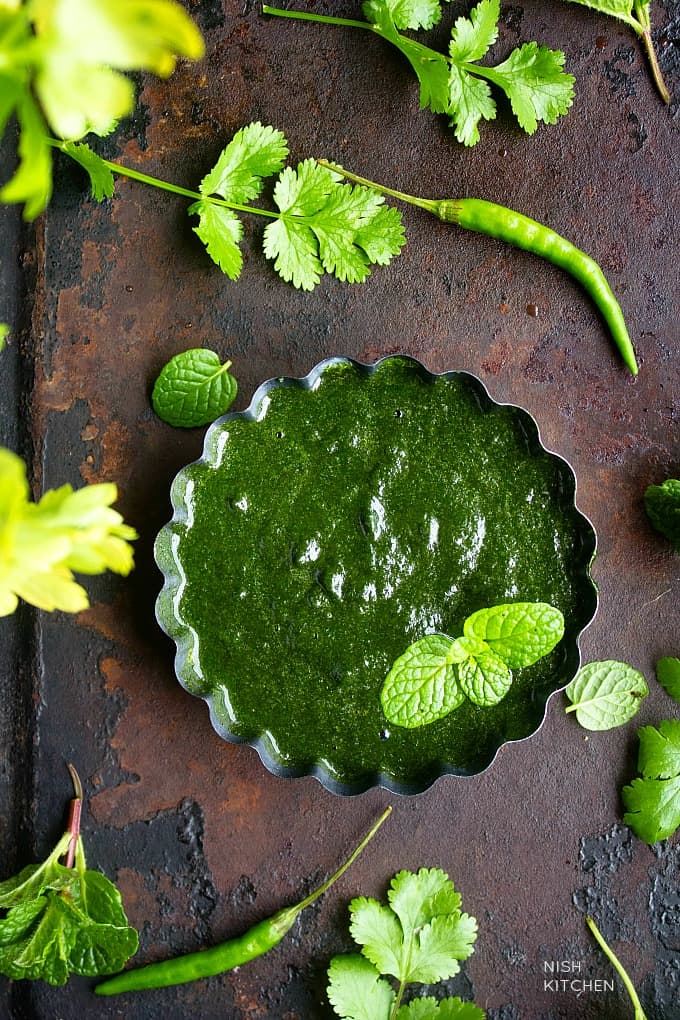 Green Chutney for Chaat Recipe Video