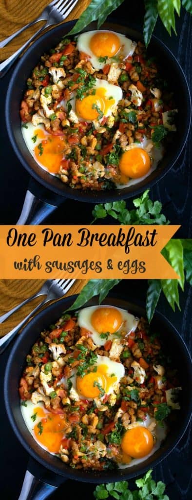 One Pan Breakfast with Sausages and Eggs | Video - NISH KITCHEN