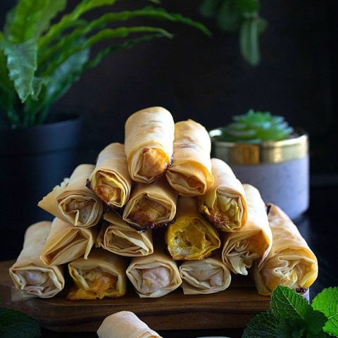 carrot halwa rolls with honey syrup recipe