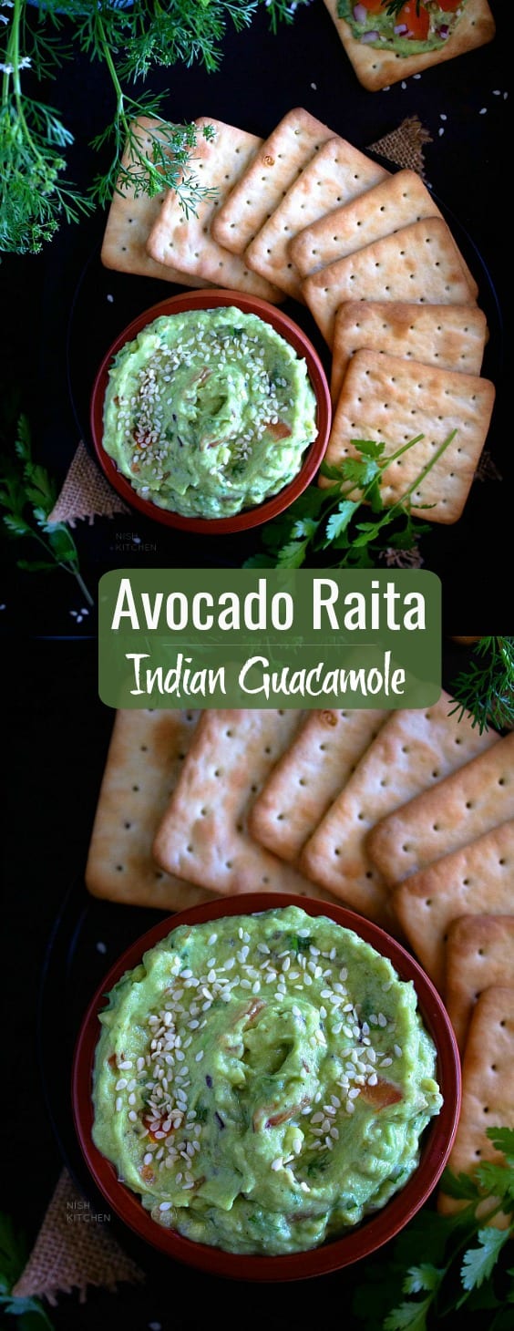 Indian guacamole or avocado raita
