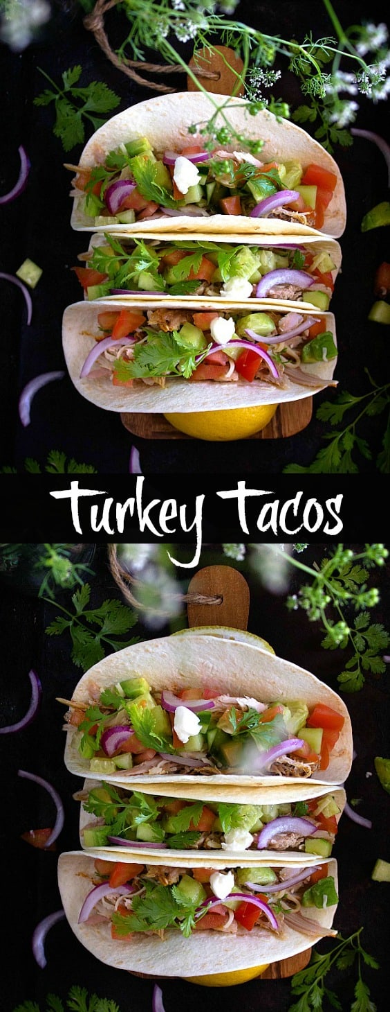 Healthy turkey tacos