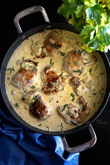 Creamy garlic chicken recipe video