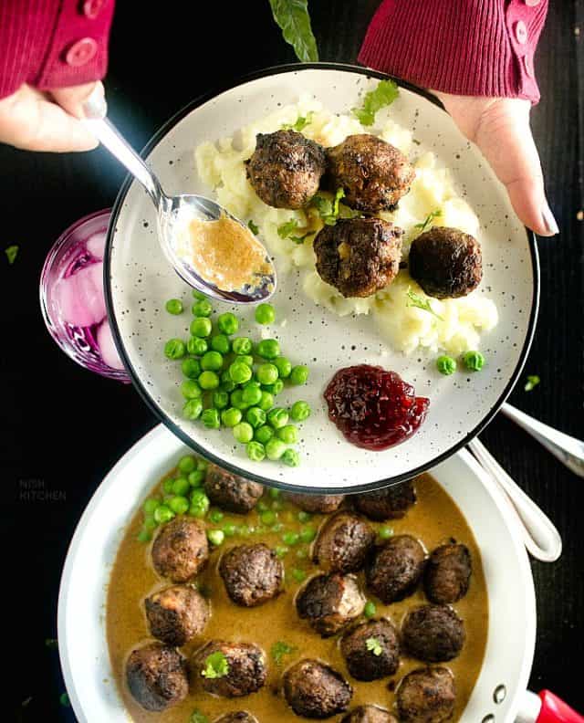 Ikea Swedish Meatballs With Cream Sauce Video Nish Kitchen