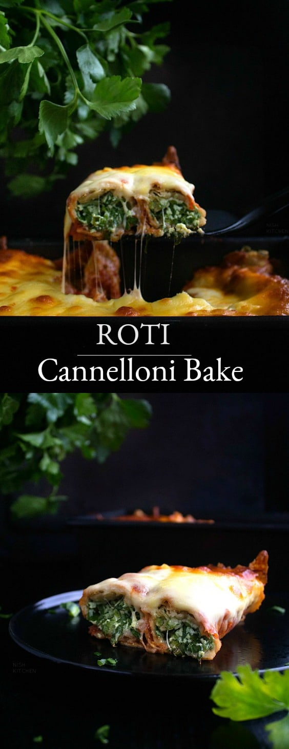 Roti Cannelloni Bake