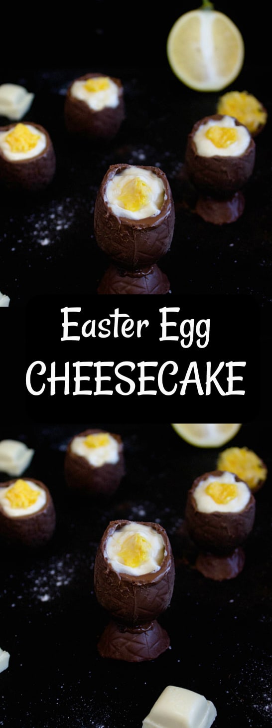 Easter egg cheesecake
