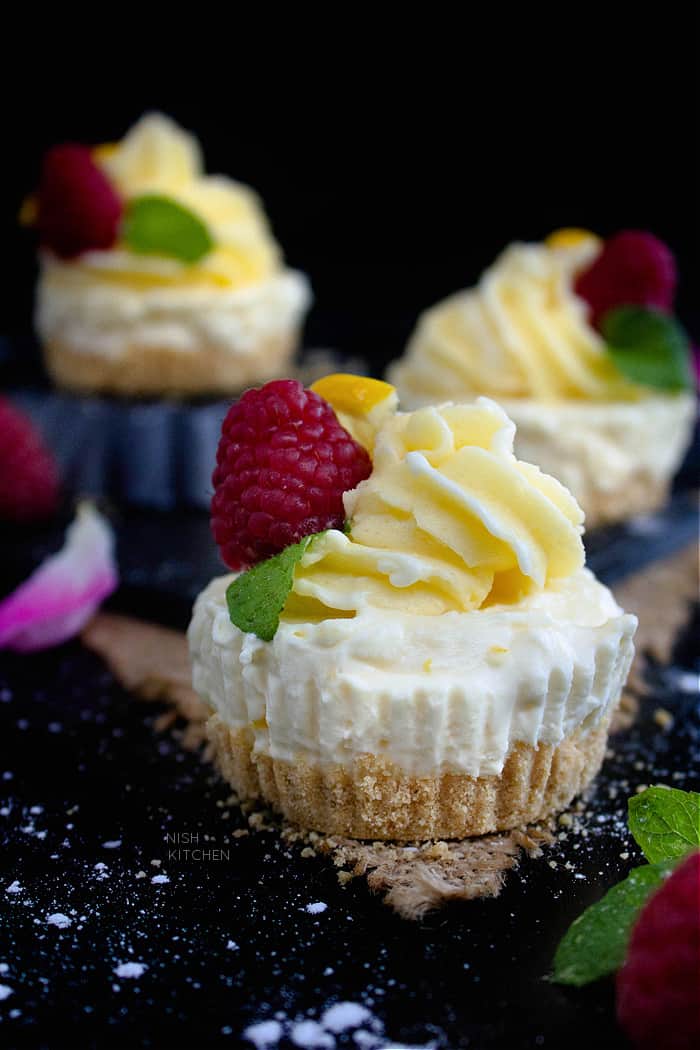 No Bake Mini Lemon Cheesecake Recipe Video