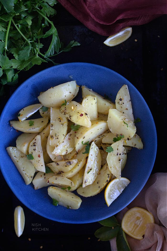 Greek lemon potatoes recipe video