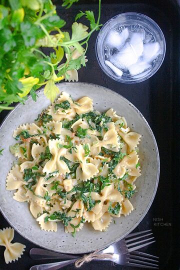 Creamy spinach pasta recipe