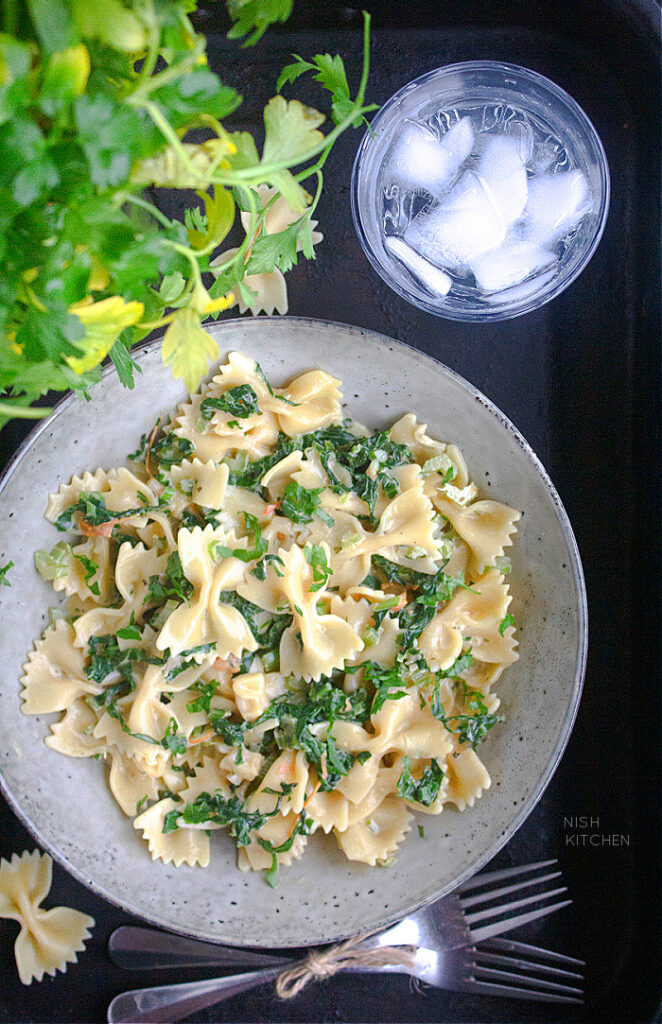 Creamy spinach pasta recipe