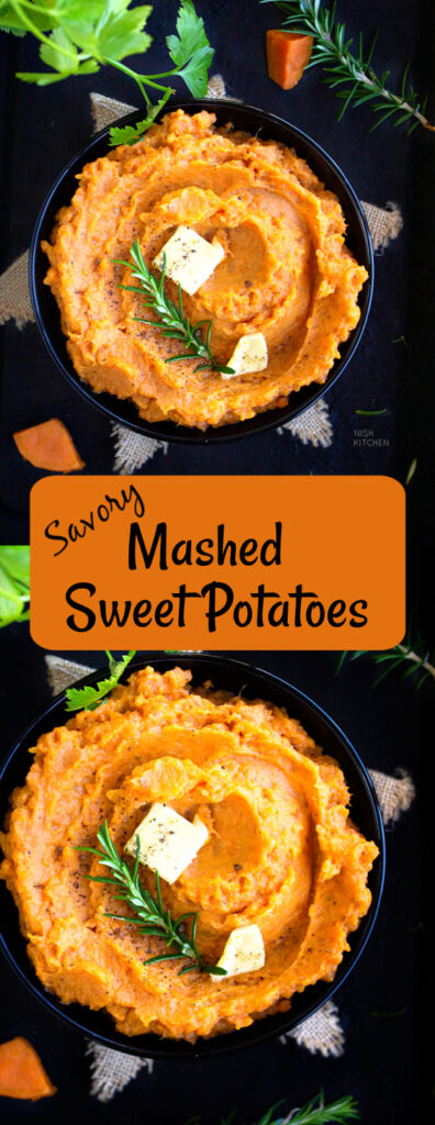 Savory Mashed Sweet Potatoes | Video - NISH KITCHEN