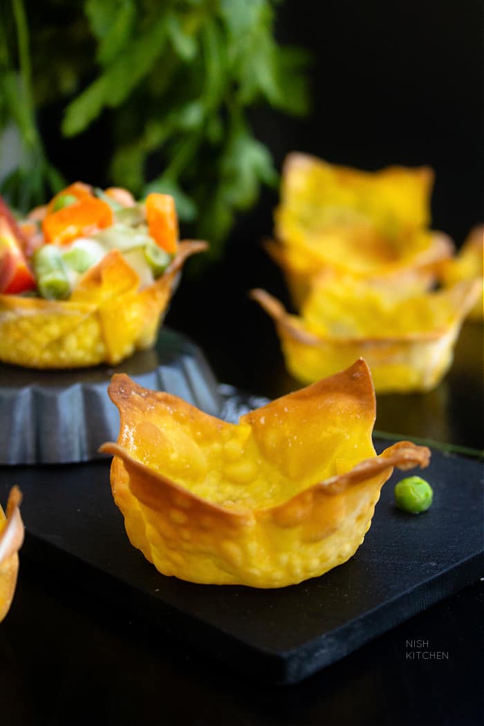 How to make wonton cups video