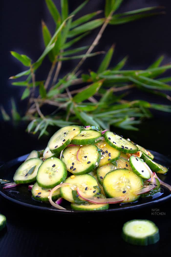 Korean cucumber salad recipe video