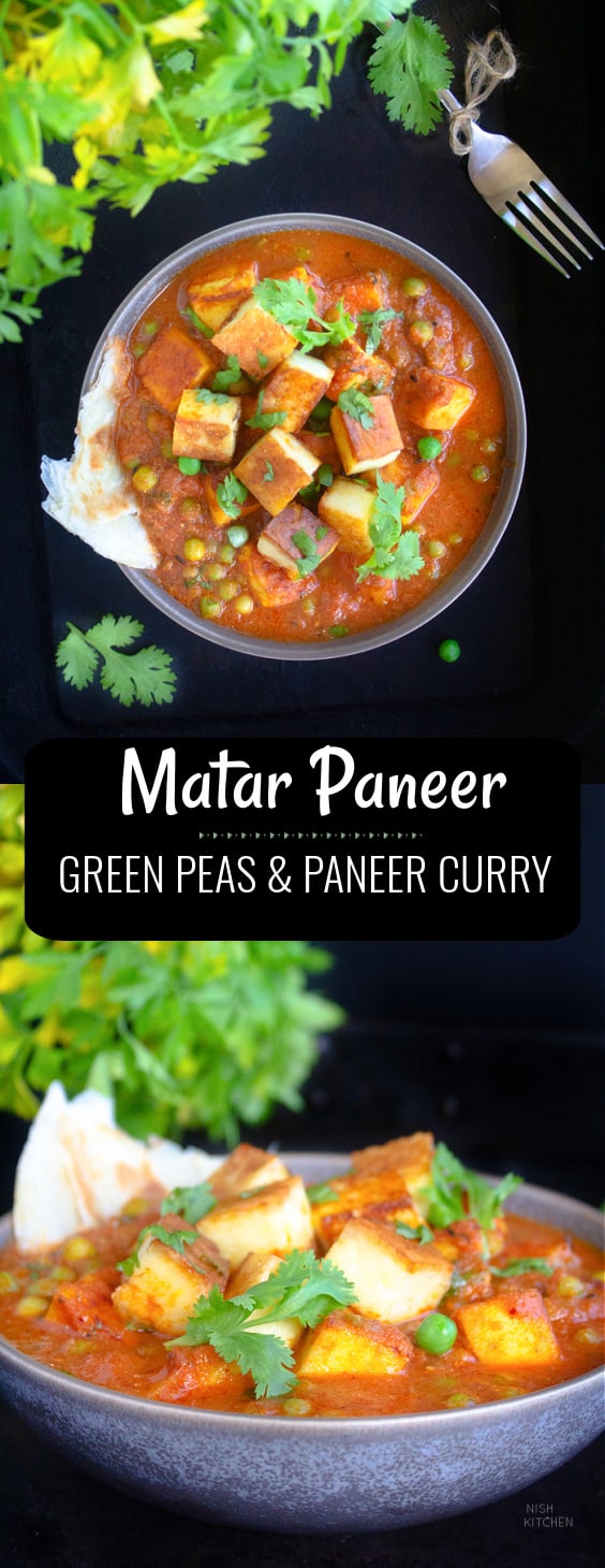 Restaurant Style Matar Paneer