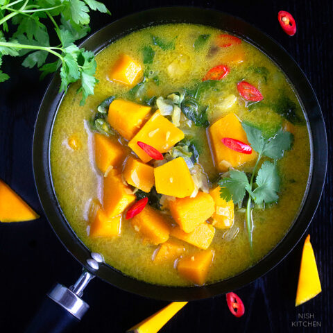 Indian pumpkin curry recipe video