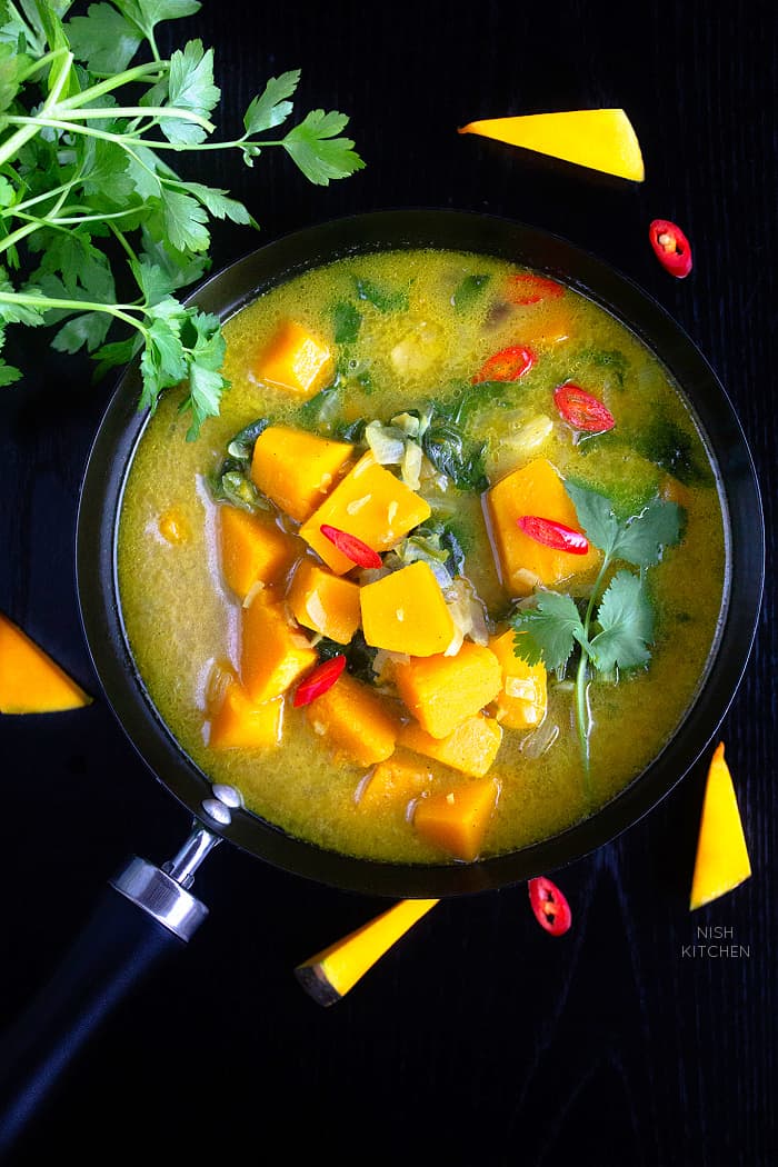 Indian pumpkin curry recipe video