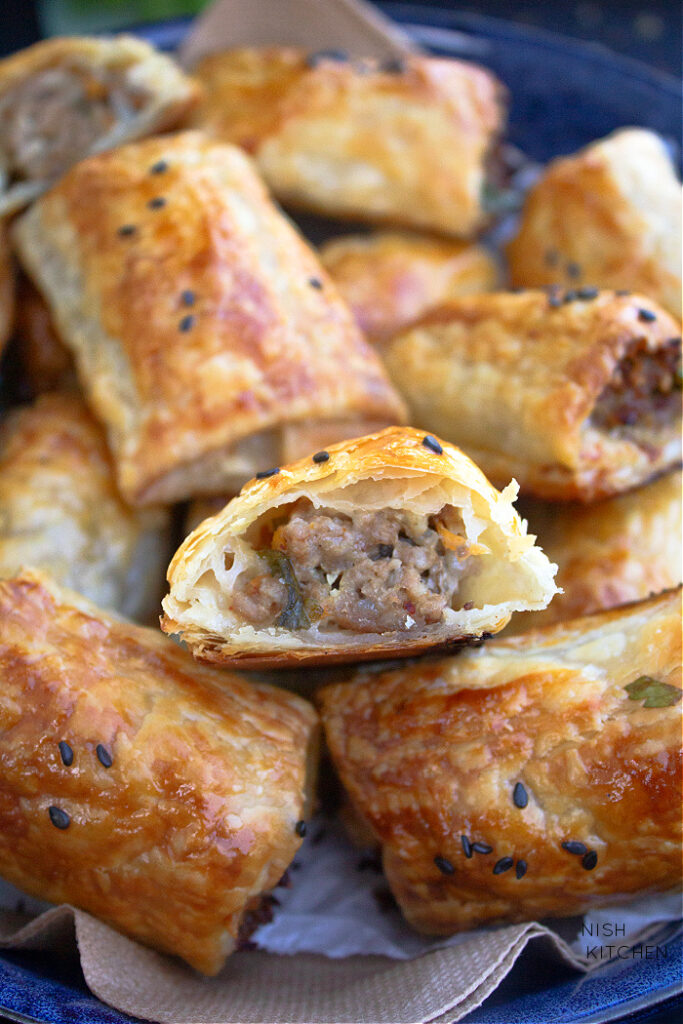 Beef Sausage Rolls Video Nish Kitchen