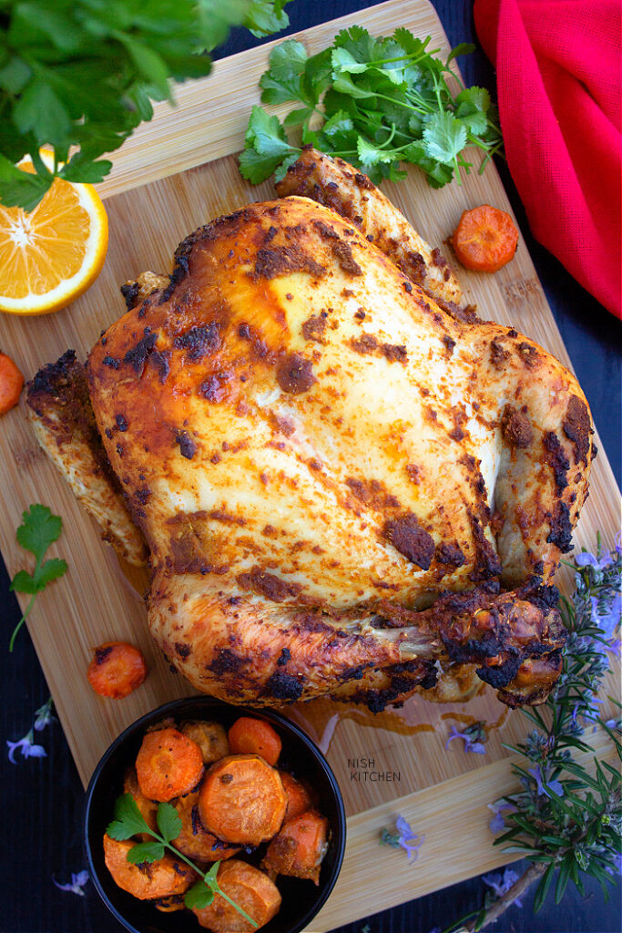 roast chicken with curry paste