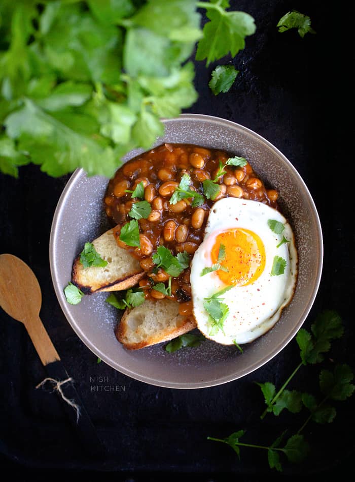 spicy masala baked beans recipe