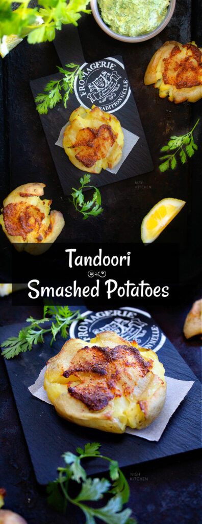 Crispy Tandoori Smashed Potatoes