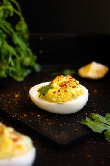 green chutney deviled eggs recipe