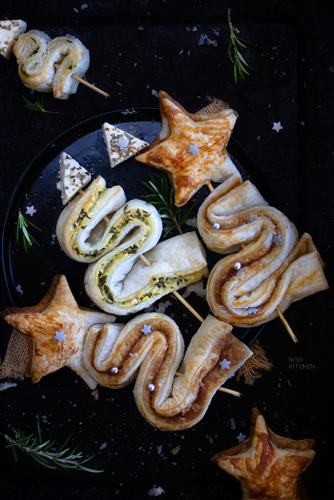 puff pastry christmas trees recipe